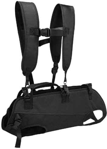 laxreheye Rucksack für Hunde, verstellbar, atmungsaktiv, multifunktional, für Haustiere, geeignet für Senioren, Wandern, Reisen, Motorrad