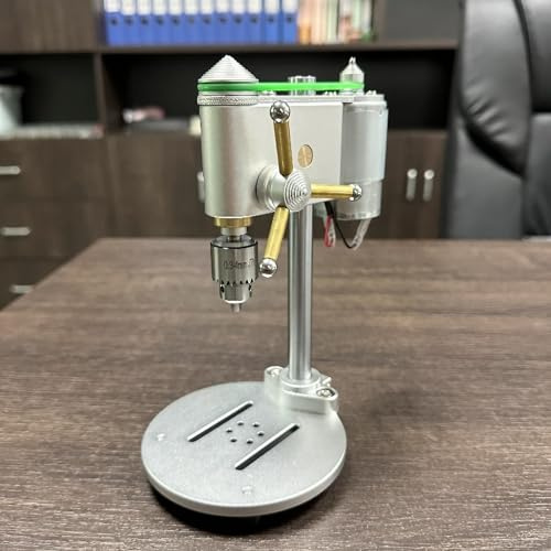 EnweMahi Mini Taladro De Banco De Aleación De Aluminio, Rango De Sujeción De 0,3 a 4 Mm, Herramientas De Precisión para Taladrar Relojes, para Reparación De Relojes Y Electrónica. Bench Drill A