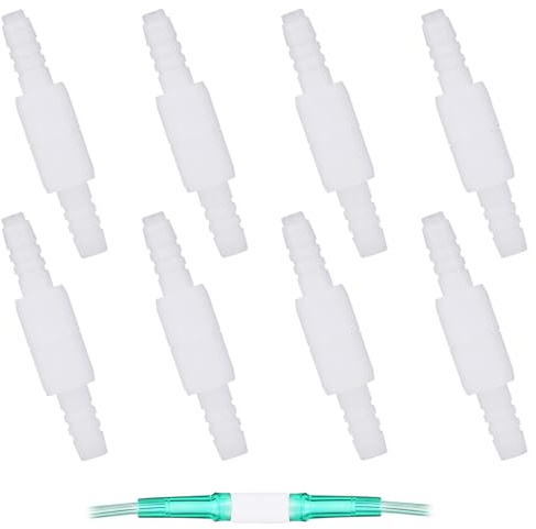 8 PCS Connecteurs De Tuyau D’oxygène Pivotants 360°, Raccords De Tuyau En Plastique Universels Pour Relier Et Sécuriser Les Tubes O2, Empêchent Torsion, Pliage Et Blocage Du Flux Respiratoire
