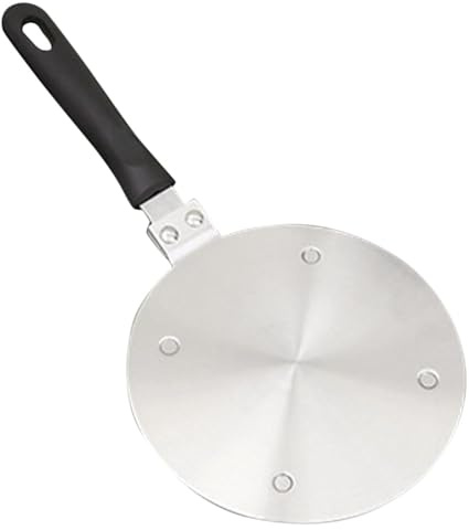 Plaque de Diffusion à Induction en Acier Inoxydable pour Cuisson | Argenté, pour Cuisson Longue Durée, Distribution Uniforme Chaleur, Usage Casseroles en Cuivre ou Céramique
