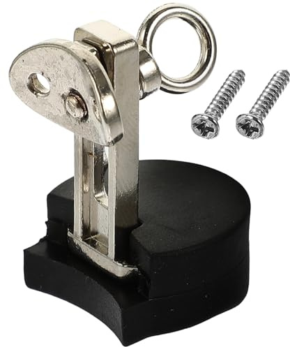 LOLIPPYY Accessoire Pratique pour Clarinette Repose-doigts en Acier Inoxydable et Caoutchouc Noir, Installation Simple pour Jeu de Clarinette Confortable