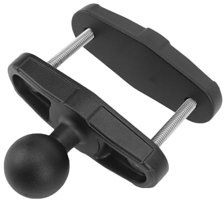 Luocute Base de Serrage de Barre D'appui en Aluminium avec Boule de 1,5 Pouces pour Rails Carrés, Bras à Double Douille de 1,5 Pouces, Base de sur Rails Carrés pour Chariot élévateur à