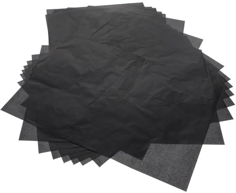minkissy 25 Blatt Kohlepapier Transferpapier 23x33cm Langlebiges Graphit Durchschlagpapier für Basteln Malerei Büro Wiederverwendbares Zeichenpapier für Holz Aquarell