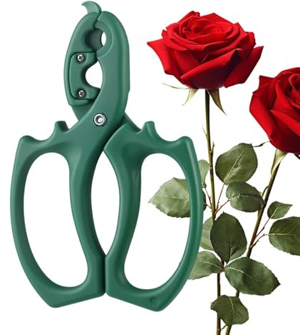 Dayysiuy Tijeras de Podar Flores,2 en 1 Quitador de Espinas | Tijeras de poda para rosas y cortar flores,para Cortar, Podar y Arreglar Tallos de, Ramas, en Jardín e Interior