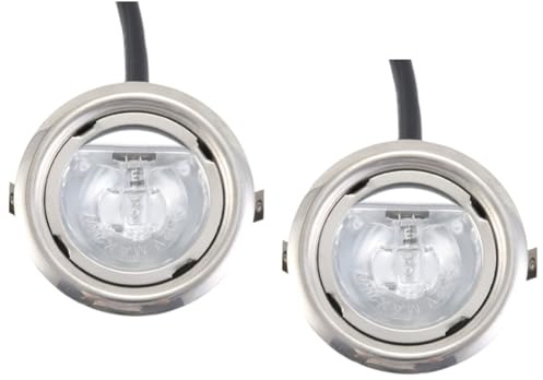 NONDK För Köksfläkt 2 20W Halogenlampa 65 mm Klart Glas 12V AC för Avluftningsfläktbelysning