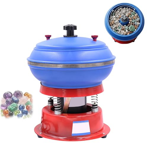 Koyike Buratto Vibrante 3.5L 50W 2500RPM, Macchina per Lucidatura Metalli E Gioielleria, Vasca Vibrante Professionale per Sbavatura E Finitura Superficiale di Precisione.