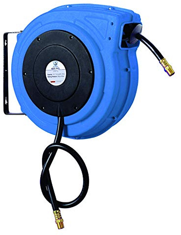 Planeta G40093 Schlauchaufroller, L-275-153, 3/8 Zoll, 15m Schlauch, 20 bar, Wasser/Luft, Industriequalität