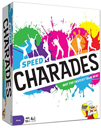 Speed Charades Party Game - Charades Board Game - Includes 1400 Charades - Perfect for Groups and Family Game Nights
