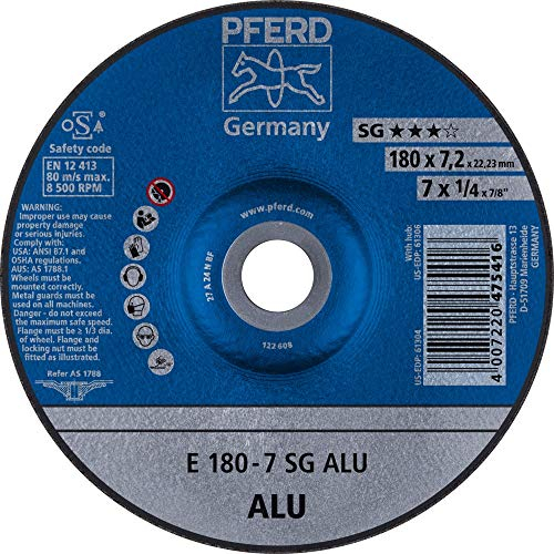 10 x PFERD Schruppscheibe E 180-7 SG ALU| Art.: 62217622