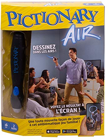 Pictionary Air, Jeu de société et de Dessin dans Les airs, avec résultat à l'écran, Version française, GJG13