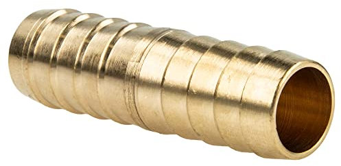 Tecuro Reparatur-Röhrchen 1 1/4 Zoll (32 mm) Messing blank - Nachhaltige Schlauchreparatur und Verlängerung