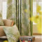 MYRU 2 Panels Set Palm Tree Tropical Leaf Eyelet Curtains for Living Room Bedroom (Green, 2x 66x90 Inch)