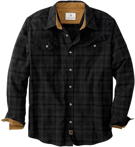 Legendary Whitetails Camicia da Uomo in Flanella Leggendaria con Bottoni