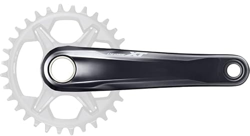 Shimano DEORE XT FC-M8130 12-Fach ohne Kettenblatt Kurbelgarnitur, Black, 180 mm