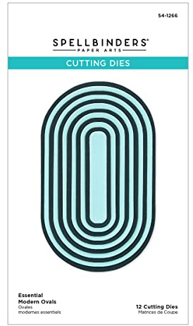 Spellbinders S4-1266 Essential Modern Ovals Etched Dies from The Sealed for Summer Collection