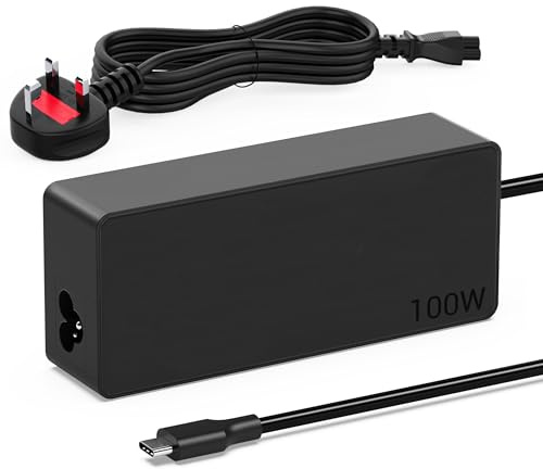 100W USB C Laptop Charger Adapter Compatible with MacBook Lenovo Dell HP | Mac Book Pro/Air,Lenovo ThinkPad,Dell XPS,HP Chromebook X360,Huawei,Samsung ASUS Chromebook and all device with usb c port