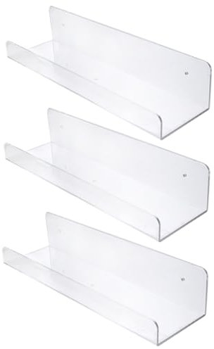 Cabilock Starkes Acryl-wandregal Zur Aufbewahrung Küchen-gewürzregal Büro-bücherregal