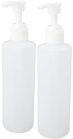 Paket med 2 Massageolja Varmvattenflaska, 250 Ml Påfyllningsbara Pumpflaskor, Massageoljevärmare Plastflaska för Lotion och Oljevärmare