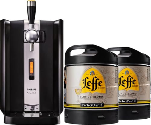 Tireuse à Bière PerfectDraft et 2 fûts 6L - 10 euros de consigne inclus - Idée cadeau (Leffe Blonde)