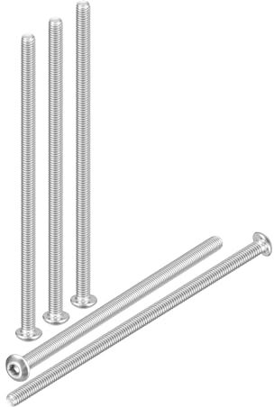 DTGN M3-0.5x60mm Linsenkopfschrauben mit Innensechskant - 40er Pack - Gut für Rennrad, Mountainbike, Auto, Motorrad - 304 Edelstahl weiß lackiert - Sechskant-Antriebsbefestigungen