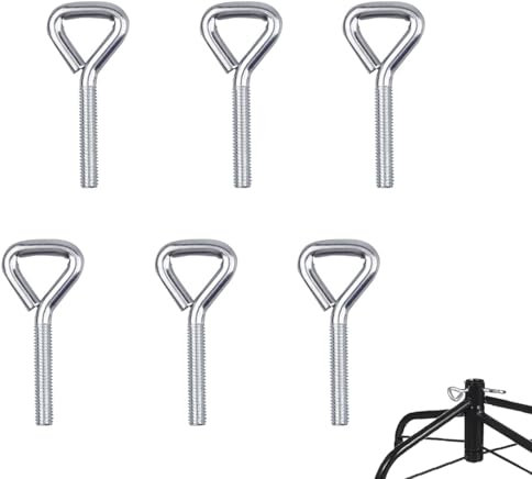 Ompinda - 6 bulloni di ricambio per albero di Natale, in acciaio resistente, viti piatte per albero di Natale o supporto per ombrellone da giardino