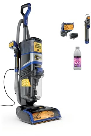 Shark CarpetXpert HairPro Upright Built-in Spot, Area Rug & Upholstery Cleaner, Perfect for Pets, Deep Cleaning, Tough Stain & Odor Remover, Hair Pickup, Carpet Shampooer, EX251BRN, Cobalt Metallic