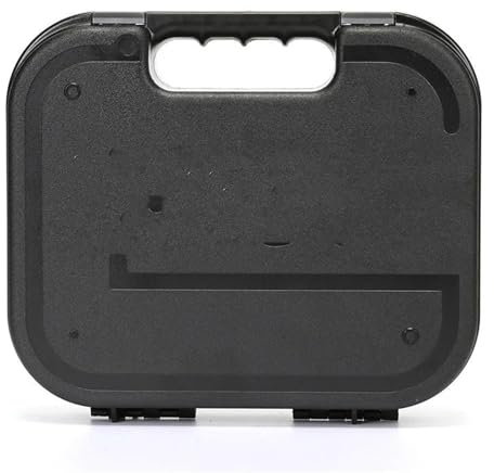 QIUYMGFG Cassaforte a Mobile Custodia per Pistola Glock Kublai Pistola Box Valigia Tattica per Pistola Cannocchiali per Fucile Ottica da Caccia Accessori Casseforti(Black ABS Box)