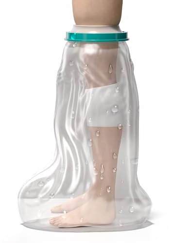 PCVANLEY Protecteur de Plâtre Réutilisable Étanche pour Jambe Adulte - Pour la douche et le bain, protège les plâtres et bandages