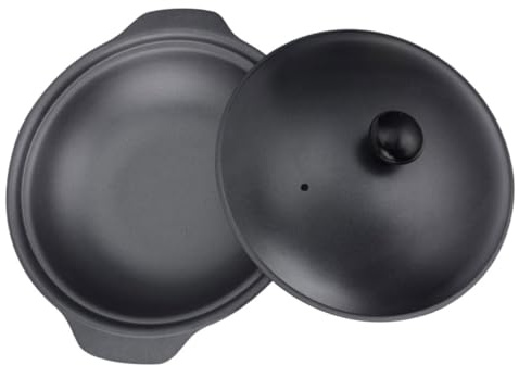 POPETPOP Cazuela De Hierro Fundido Para Cocinar Guisados Olla Multifunción Antiadherente Hogar Utensilios De Cocina Para Cocinar La Estufa Hornear El Horno Cazuela De Hierro Para Estofados