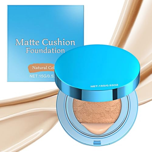 Trucco Air Cushion Crema Correttiva Coprente Lunga Durata Bellezza | Cuscino Correttore Antisudore per Ragazze Viaggio D'Affari, Spiaggia, Campeggio, Outdoor, Scuola, Festa, Fidanzata, Moglie,