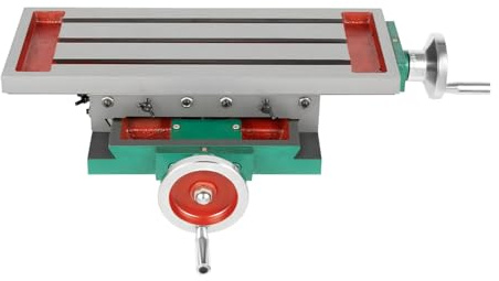 Multifunctional Milling Machine Worktable - Adjustable Cross Table for Drill Stands & Vises, 22.63 x 13.18 in, Precision Milling & Drilling Tool for Enhanced Performance