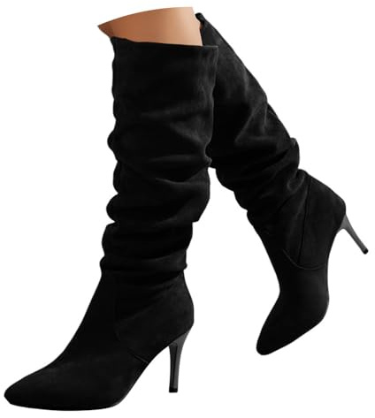 Onsoyours Bottes à Talons Hauts pour Femme Elégantes Confortable Sexy Botte Mode Casual Chaussures