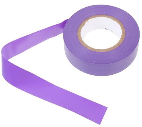 TOBBOMEY Cinta Aislante Eléctrica Morada Autoadhesiva Pvc 19 Mm x 20 m Resistente Al Frío, Al Calor Humedad Para Cables, Aislamiento Eléctrico Seguro y Duradero