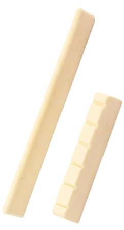 NOLITOY Gitarrensattel Ersatzteil für Klassische Gitarren mit Leicht Zuschneidbarer Verbessert Spielbarkeit und Klangqualität