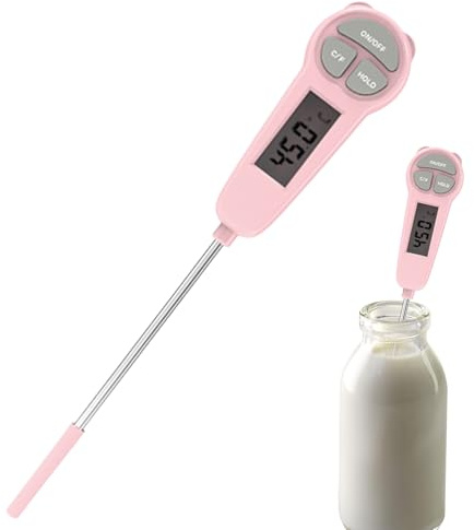 Misuratore elettronico di temperatura degli alimenti – Termometro a carne con sonda LCD, contatore di cottura digitale a lettura istantanea | Strumento di viaggio per barbecue da cucina, pic-nic
