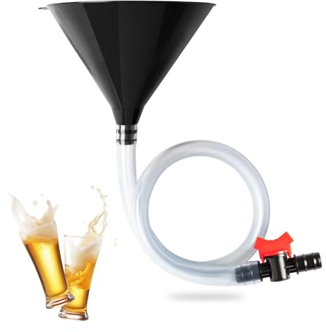 Beer Bong Funnel, Drinking Funnel with Valve and Tube Party Beer Funnels Tube Universal Plastic Funnels for Drinking Game College Parties Event