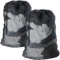 DoGeek Bolsas de Malla de Lavandería Bolsas de Lavad para Ropa Interior, Calcetines,Sujetadores, Camiseta，Ropa de Bebé (Negro, 2 pcs)