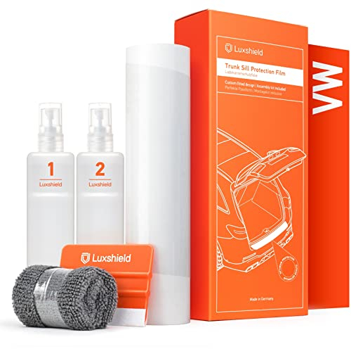 Luxshield Ladekantenschutz Folie für VW Golf Variant 7 (VII) AU/BA I 2013-2020 - Stoßstangenschutz, Kratzschutz, Lackschutzfolie - Transparent