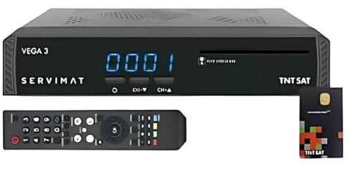 Servimat Ricevitore TV satellitare Full HD + Scheda di accesso TNTSAT V6 Astra 19.2E