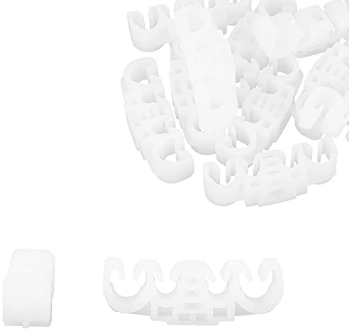 X AUTOHAUX 10Stk Kunststoff Benzinleitung Schlauchhalter für Volkswagen | Größe 50 x 12,8 x 16,5 mm, Schlauchdurchmesser 7,8 mm / 5,7 mm, Montagelochdurchmesser 6 mm, Kein OEM