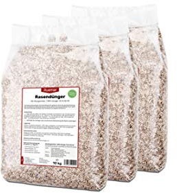 RUEMAR 30 kg (3x 10 kg) Rasendünger, nährstoffreicher Dünger für Rasen und Garten, wasserlösliches Granulat zum Streuen, für alle Rasensorten, Sofort- und Langzeitwirkung (3 Monate), EG Düngemittel