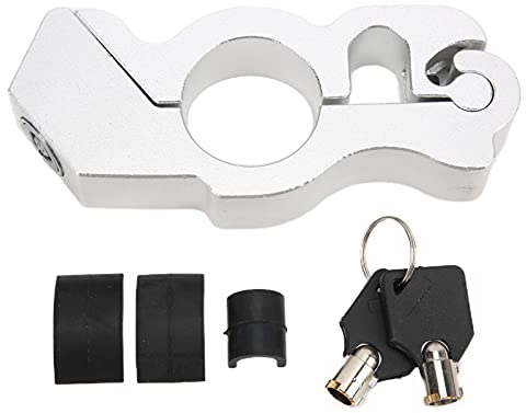 Universal Motorrad Lenkergriff Gasgriff Bremssicherheitsschloss für Motorrad, Fahrrad, Roller, Moped, ATV mit 2 Schlüsseln
