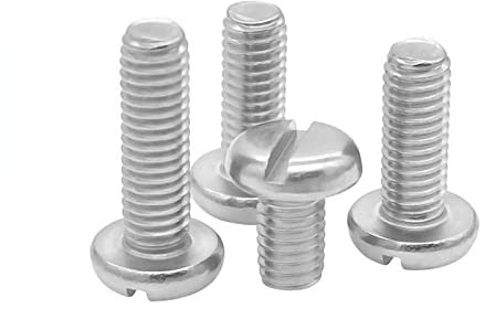 Cfty Viti M1.6 M2 M2,5 M3 M4 M5 M6 M8 M8 304 Acciaio Inossidabile GB67. Bullone a Vite a Testa Rotonda metrica filettata a Forma di Testa Rotonda (5-50pcs) (Length : 10mm, Dimensione : M5 10pcs)