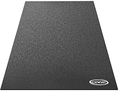 CXWXC Bodenschutzmatte Fitnessgerät für Rollentrainer,Heimtrainer,Rudergeräte,Laufband Trainingsmatte rutschfest,Rollentrainer Matte Dauerhaft,Laufband Matte(36 x 72) (S)
