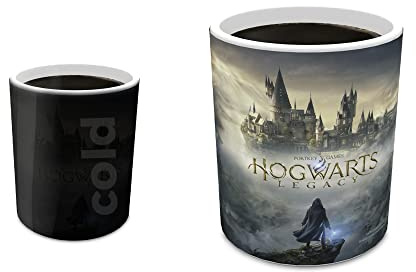 Morphing Mugs Hogwarts Legacy Official Artwork – Wizarding World of Harry Potter - One 11 oz Color Changing Ceramic Mug – Image Revealed When HOT Liquid Is Added!
