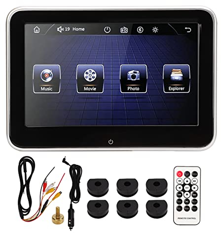 Lecteur D'appui-tête, Moniteur D'appui-tête de Voiture DC 12V Écran Tactile IPS 8in Lecteur MP5 Système de Divertissement de Siège Arrière Écran D'appui-tête