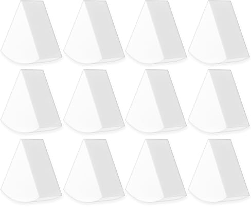 Sibba Lot De 12 éponges de Maquillage pour Le Visage Fond de Teint Poudre Mélangeur Applicateur de Peinture à Ongles Support Triangulaire en Mousse Lot de Mini Tampons Dissimulant la Couverture