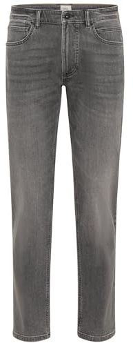 camel active Flexxactive® Jean pour Homme, Coupe Droite, 5 Poches, Gris, Taille 34, 48/34, Gris, 48W / 34L