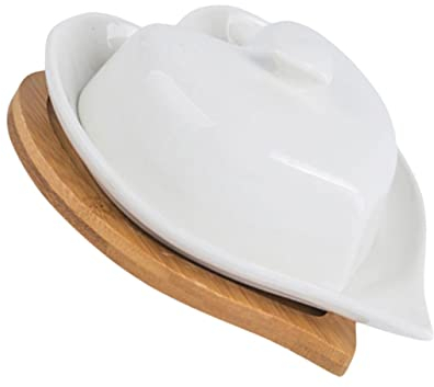 Cabilock 1 Pc plato de mantequilla plateros de cocina planchas de cocina food container mantequillero forma familiar manteca chasis envase alimento madera