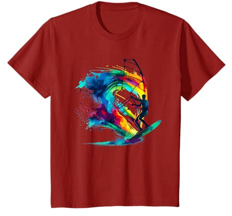 Splash Art Windsurfing Windsurf Windsurfer Boardsailing T-Shirt